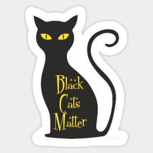 Black Cats Matter Sticker